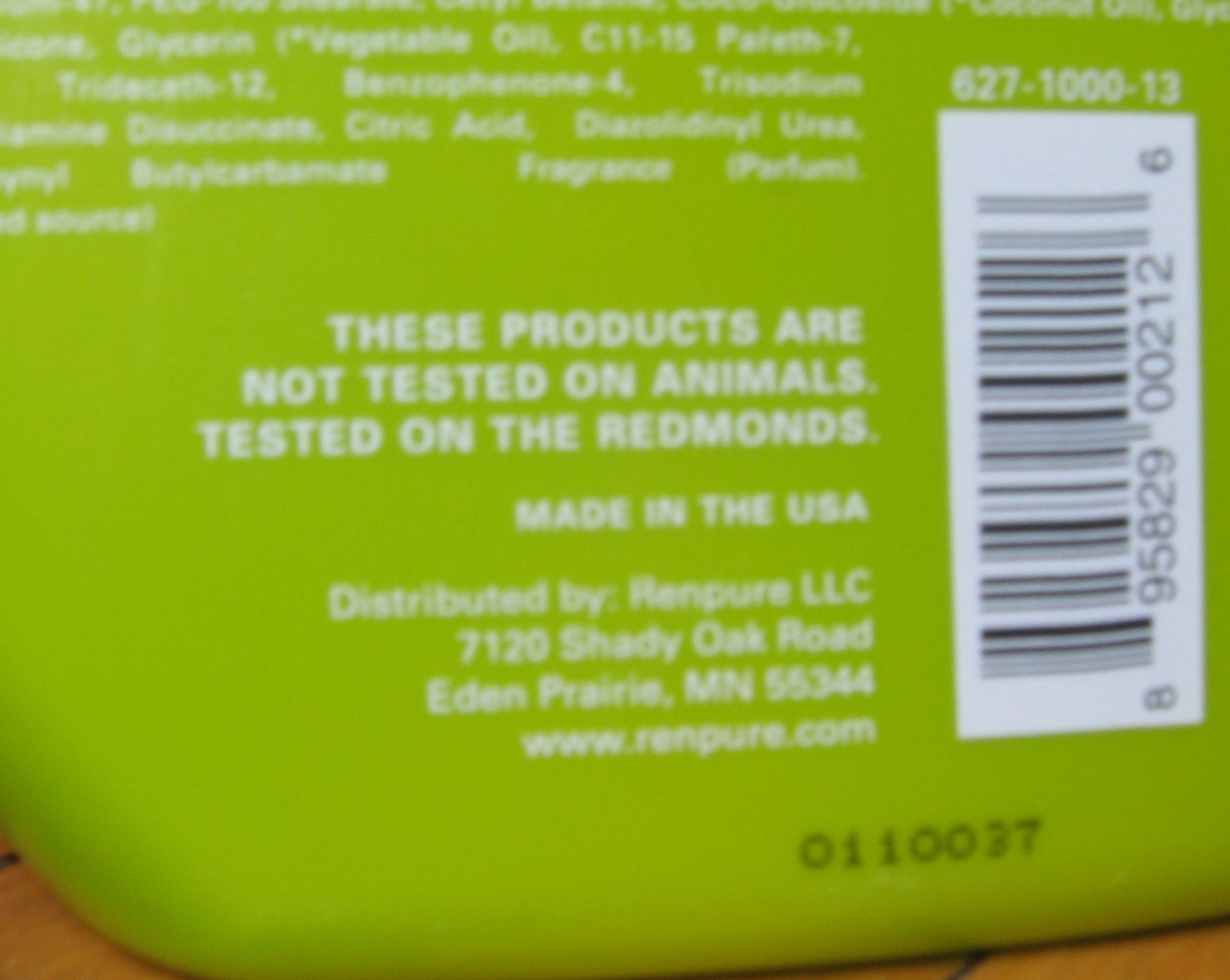 Just Me and a little of everything else Not Tested on Animals