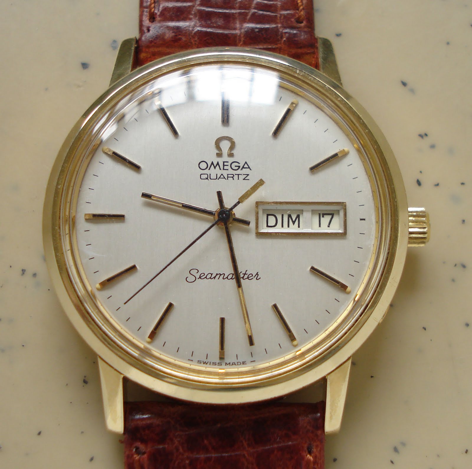 Bruno & Hancock Vintage Omega Seamaster Quartz Caliber 1345 in Gold