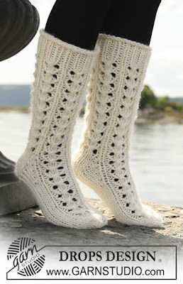 схема вязания ажурных носков спицами в Вологде