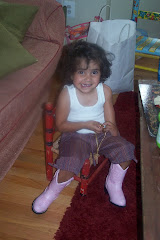 Sophia and her pink boots