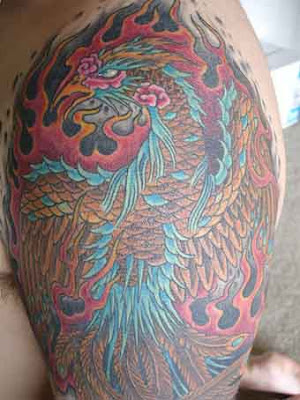 Dragon/Phoenix Tattoo - Project Herbivore - Illustration -Phelps