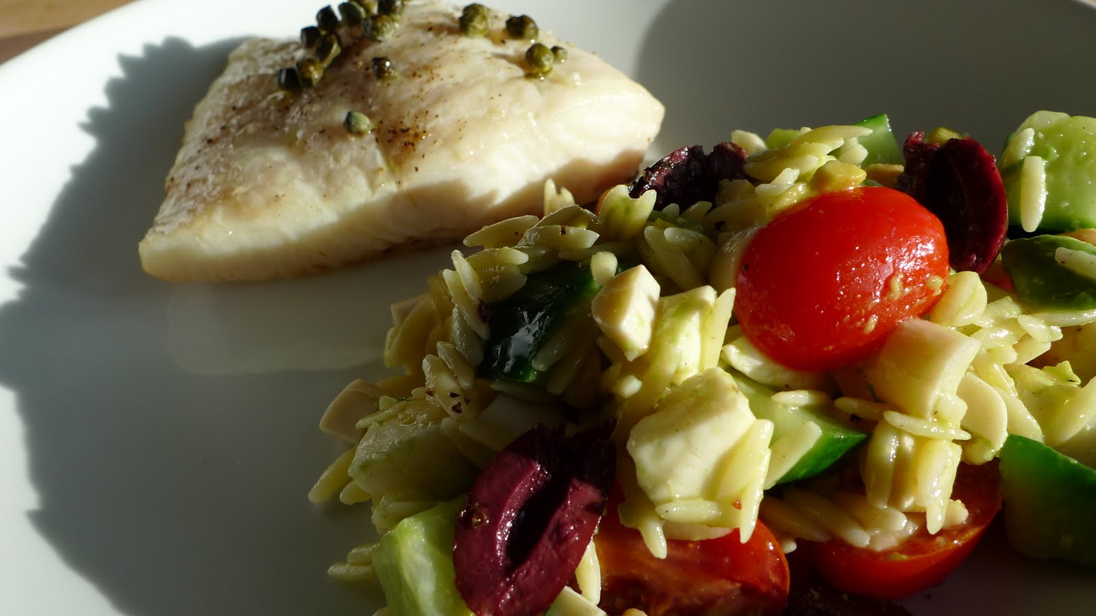 siriously delicious Baked Halibut with Lemon and Capers