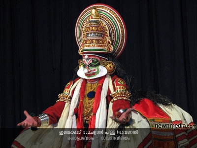 RambhaPravesham Kathakali (Selected scenes from RavanaVijayam): Inchakkattu Ramachandran Pillai as Ravanan. RambhaPravesham Kathakali (Selected scenes from RavanaVijayam): Inchakkattu Ramachandran Pillai as Ravanan.