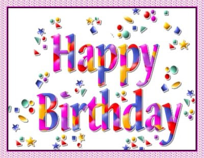 Orkut Birthday Image : Colourful card with Text 