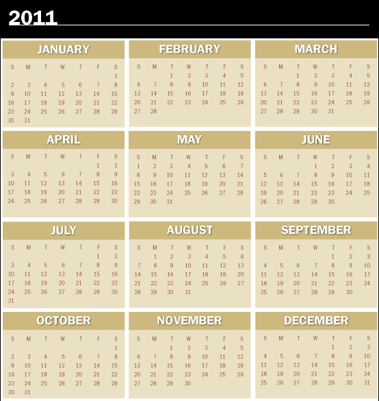 Calendars For 2011. Calendar 2011 for free