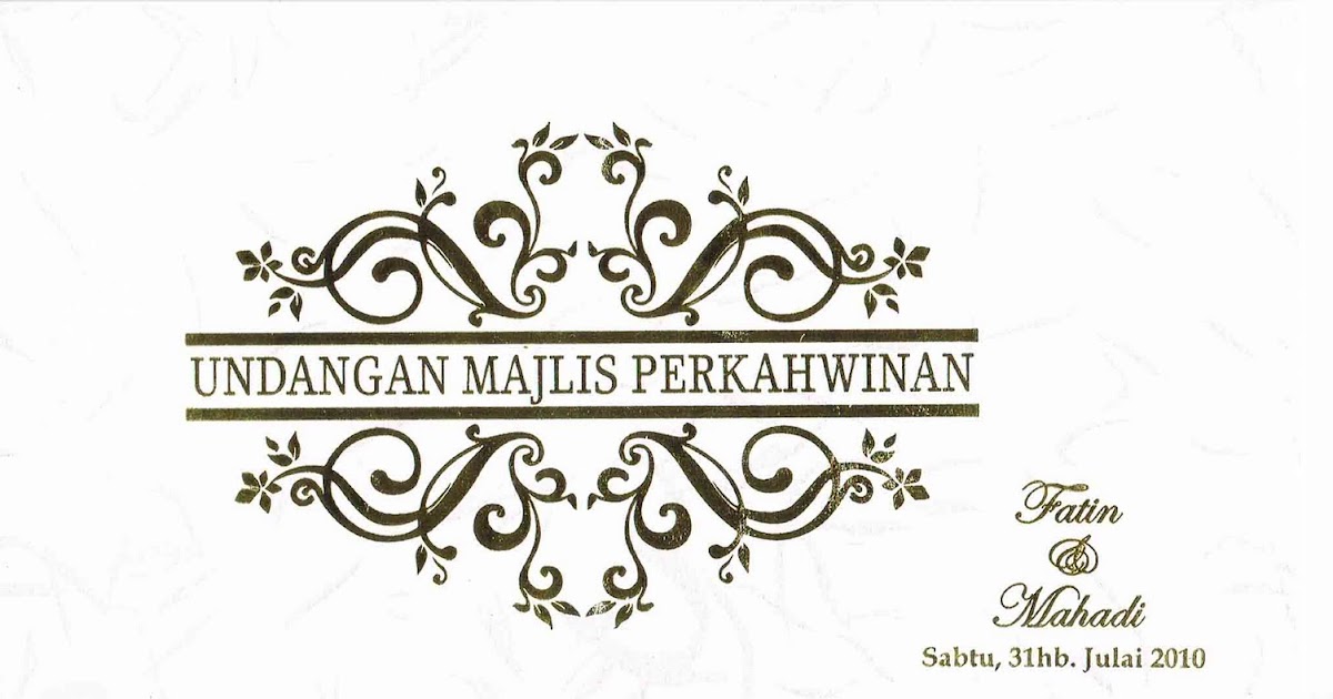 sabar, tabah, tenang&hellip; Jemputan Walimatul Urus