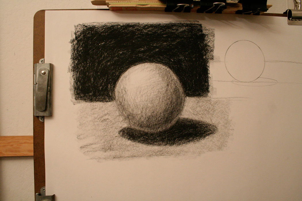 Kenney Mencher Demonstration Drawing the Sphere in Charcoal