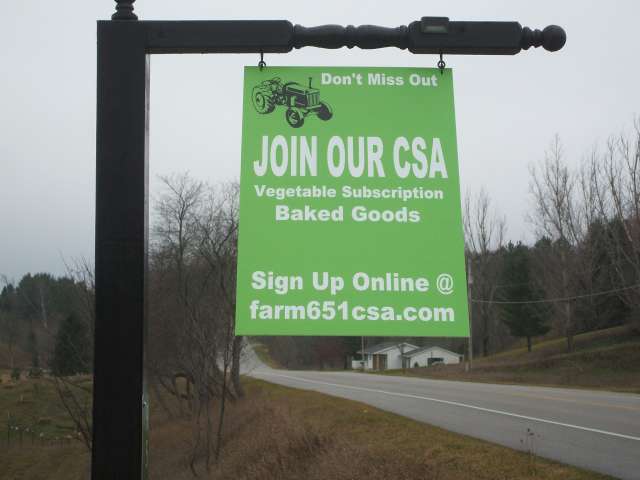 CSA Signs Are Up