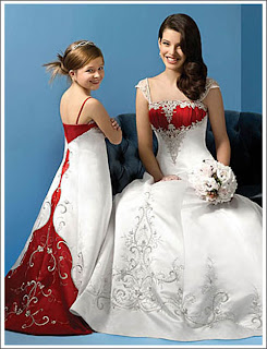 Wedding Dress with a Festive Red Cherry fantasy