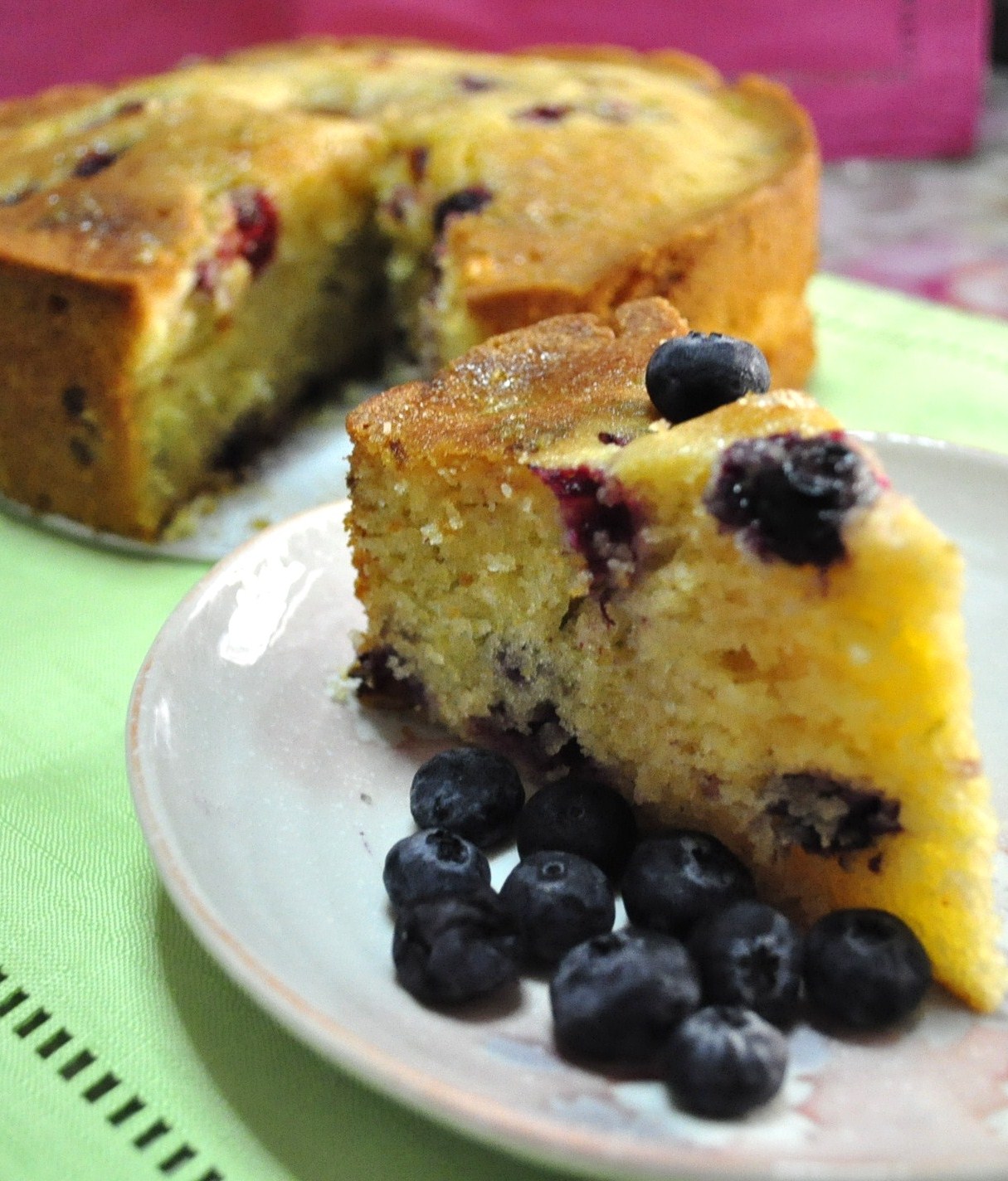 Confectionery Queen Raspberry & Blueberry Lime Drizzle Cake