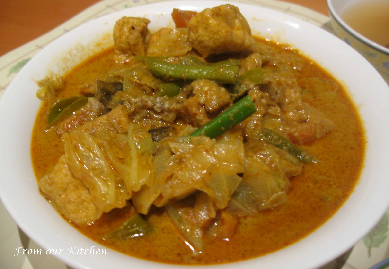 From Our Home Vegetable Curry Malaysian Style