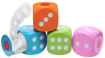 Colorful Dice Shaped Cd holder