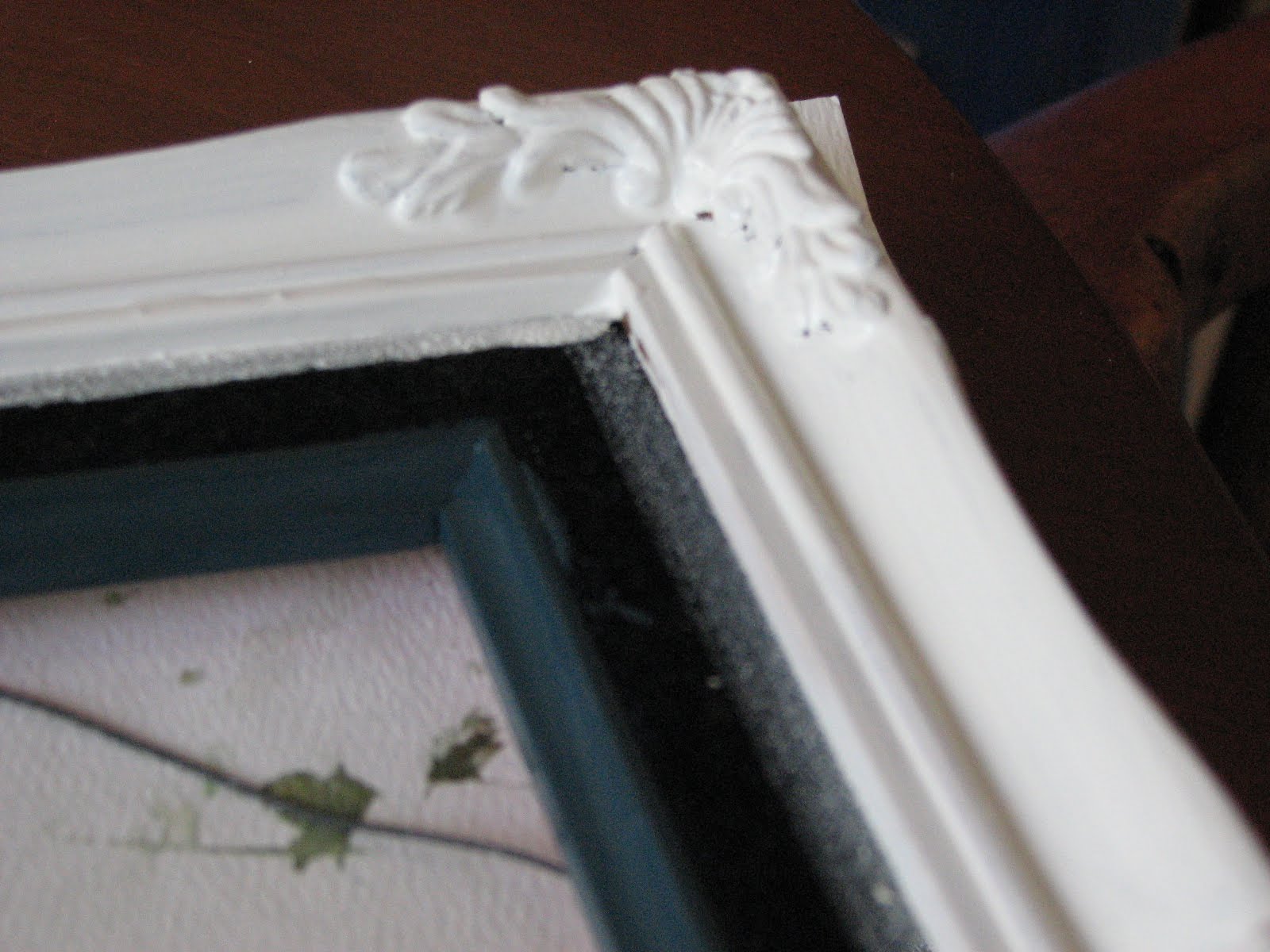 Busy Hands Make Happy Hearts Picture Frame Makeover into Mirror
