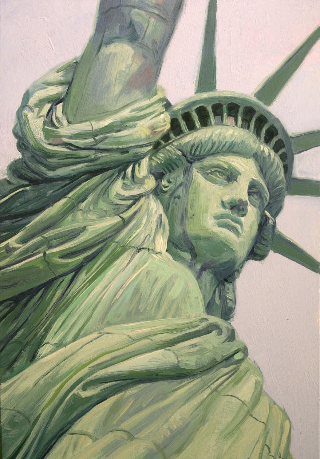 Statue of Liberty painting.