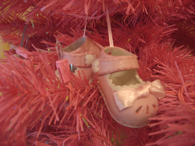 The sweetest pink Mary Janes for baby's first Christmas...