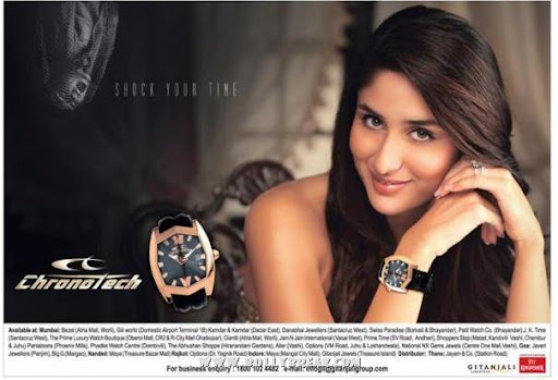 Cute and beautiful Kareena Kapoor Latest Ad for Airtel and Chronotech
