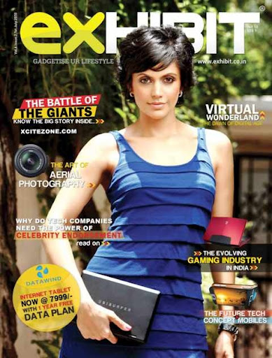 Mandira Bedi HOT HD Wallpapers, Mandira Bedi EXHIBIT Magazine July Cover Pic