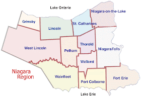 Niagara Region Map