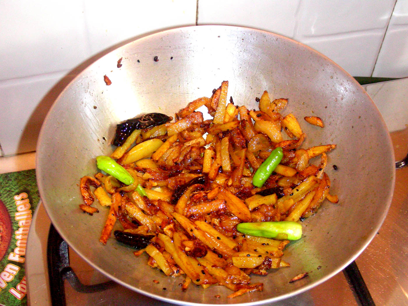 COOKING AND RECIPES POTATOONION FRY WITH MACAU