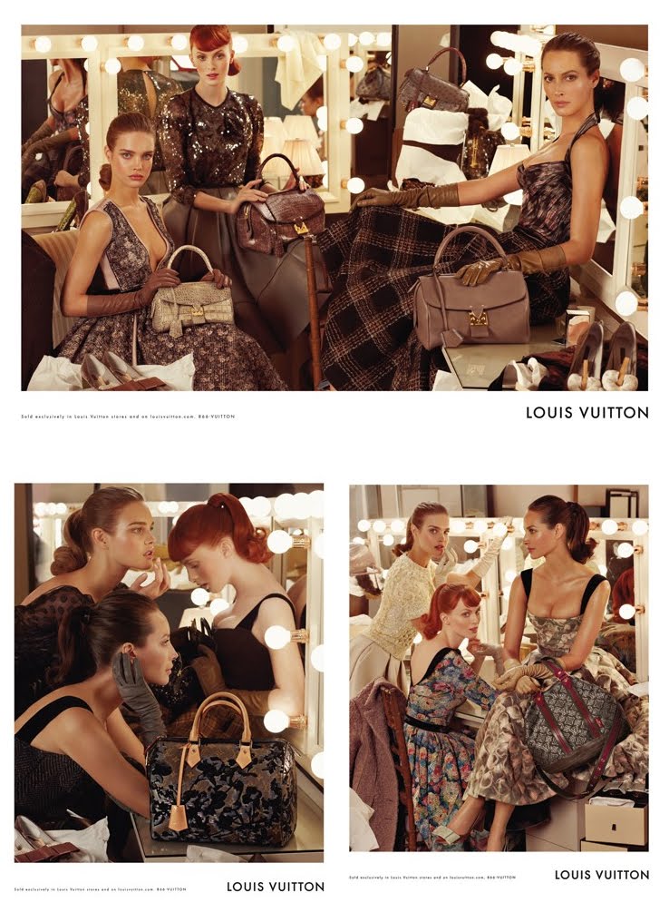 New Louis Vuitton ads featuring Natalia Vodianova, Christy