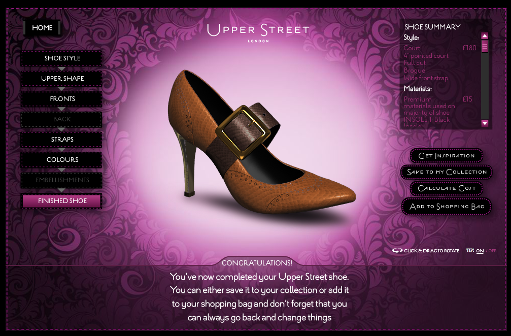 Design your own shoes for less than a pair of Jimmy Choos Emily Jane