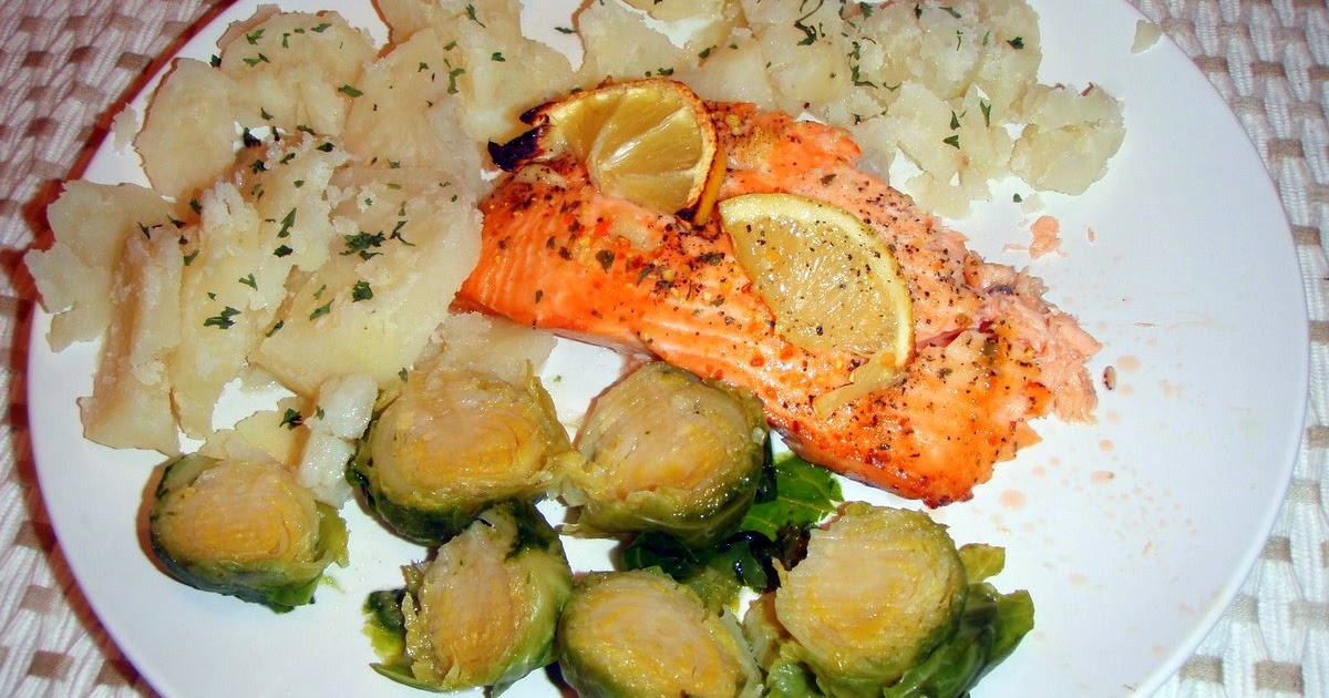 Tasty Makes Happy Baked Salmon with Brussels Sprouts and Potatoes