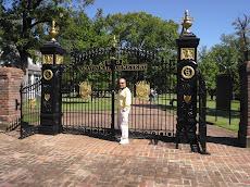 The gates to the cemetary