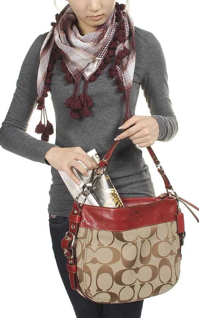 GreenApple4sale Authentic Branded Bags Coach Signature Zoe Tote Purse