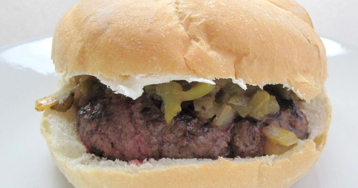 Cooking Stuff Blogger Burger Club Green Chile & Cream Cheese Burgers