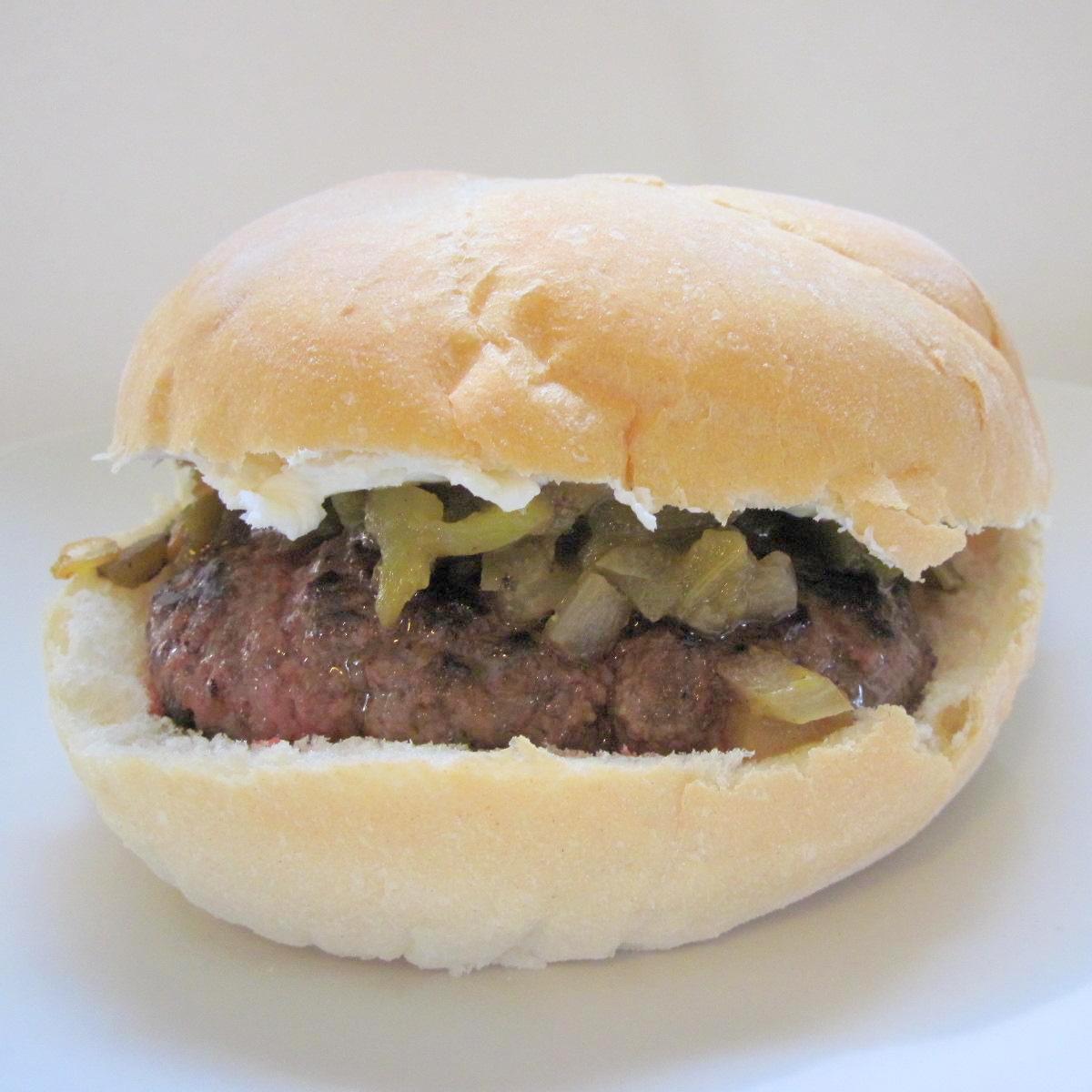 Cooking Stuff Blogger Burger Club Green Chile & Cream Cheese Burgers