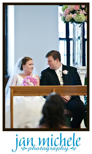 bride and groom during wedding ceremony