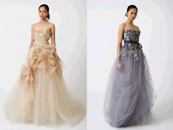 Love Love LOVE these colored gowns