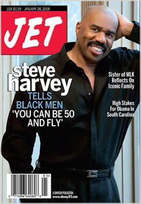 Steve Harvey Is '50 & Fly' On Jet Cover