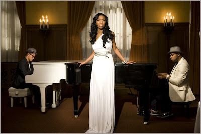 Brandy On The Set Of 'Long Distance'