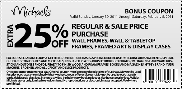 michaels coupon january 2011. Michael#39;s Coupons