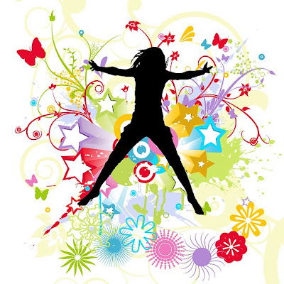 Vector - Mujer Bailando Con Pelo De Crasy Ilustraciones Vectoriales ...
