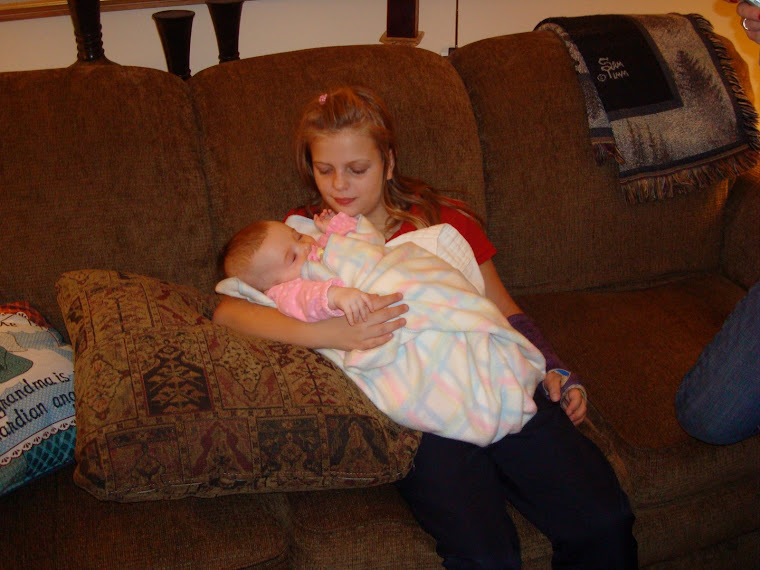 I sleep so good in my cousin Caitlin's arms.