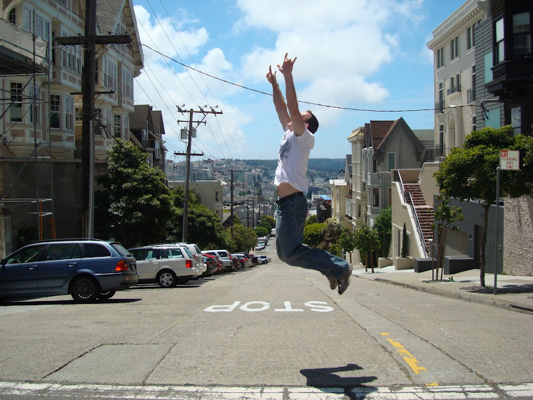 My parents are going for big air. Even in front of the steepest streets!