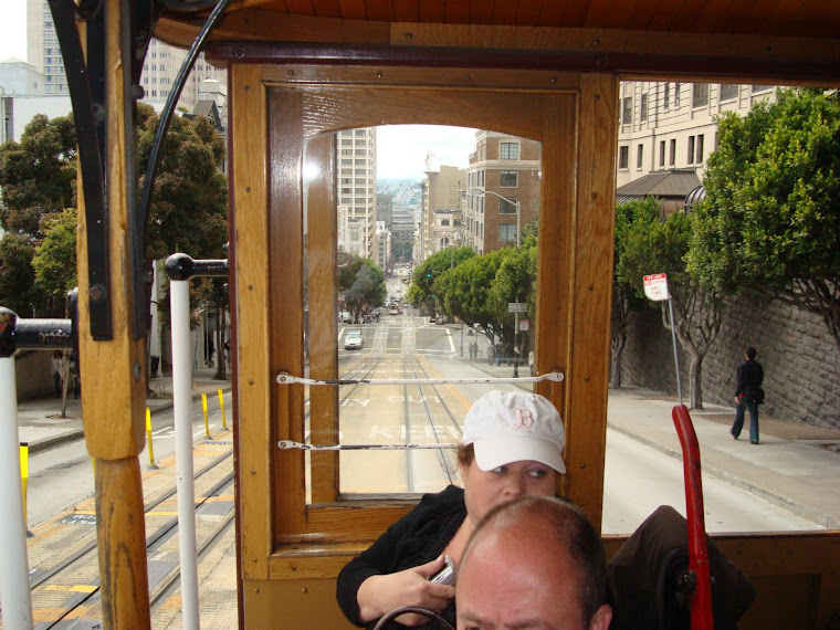 This is the view from their trolley...can you believe the streets it went down!!
