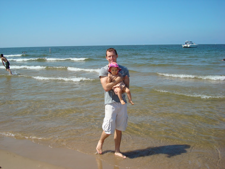 We went to Grand Haven Beach where Mommy & Daddy used to go