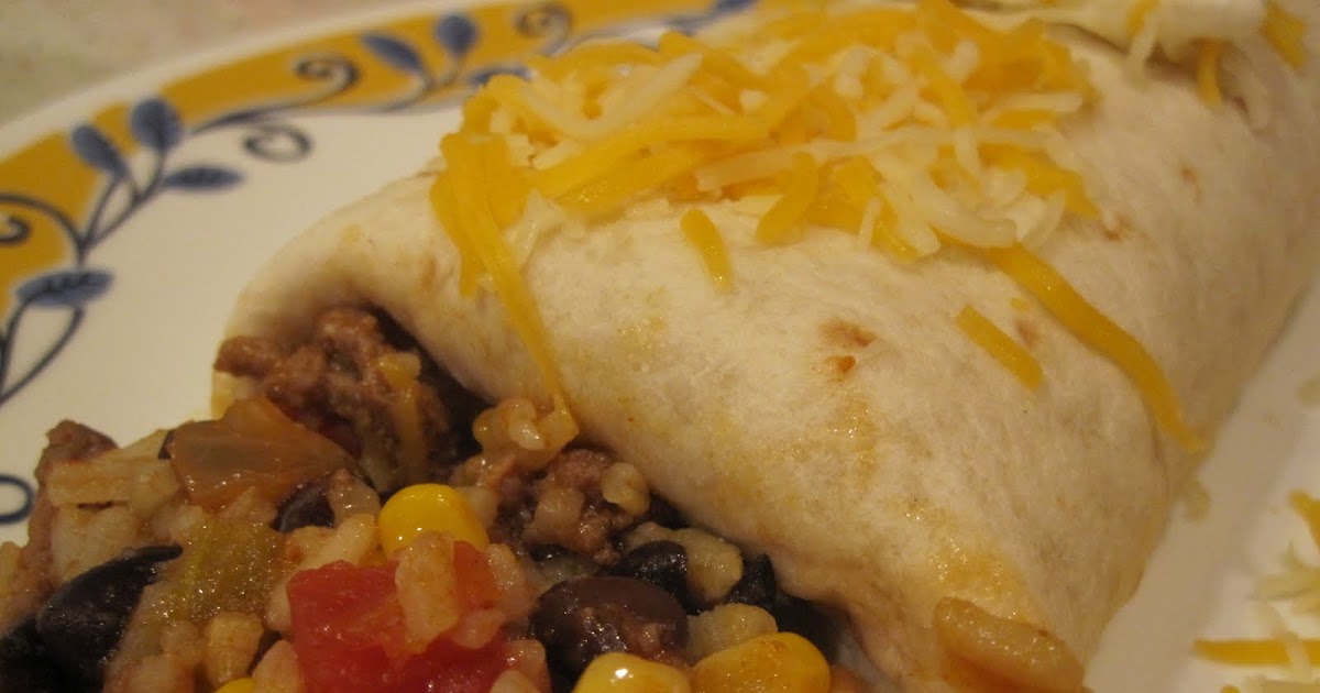 Neighbor Julia: Quick and Easy Beef and Rice Burritos