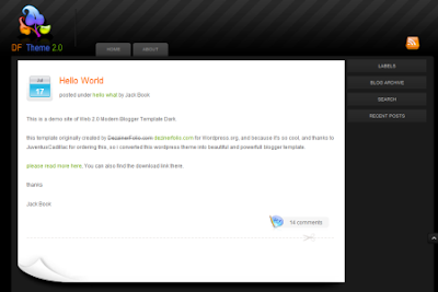 web 2.0 blogger template