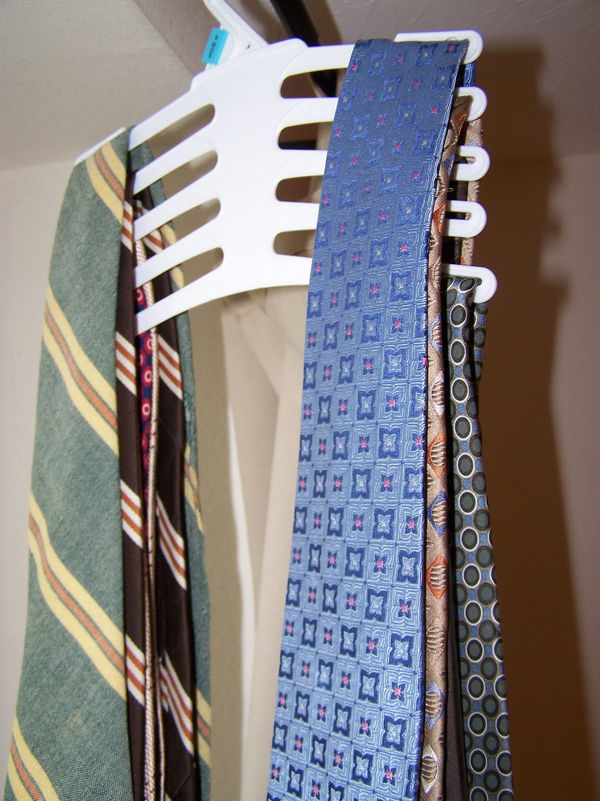 Made by Me. Shared with you. Repurposed Neck Tie Organizer/Hanger