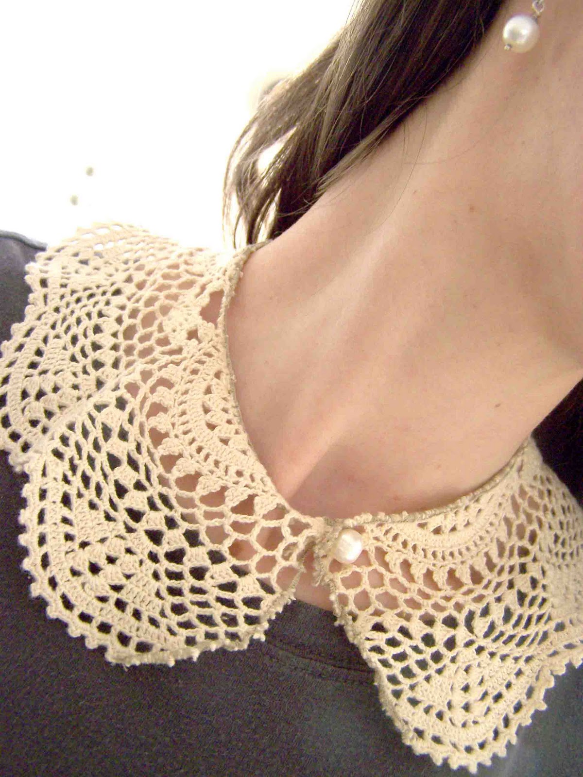 Made by Me. Shared with you. Vintage Lace Collar From a Doily a Tutorial