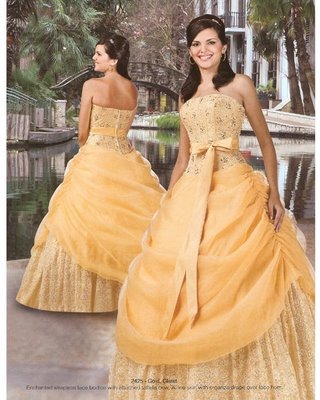 Foto de Vestido de 15 Años vestidos de 15 aos dorados. Foto de Vestido de 15 Años