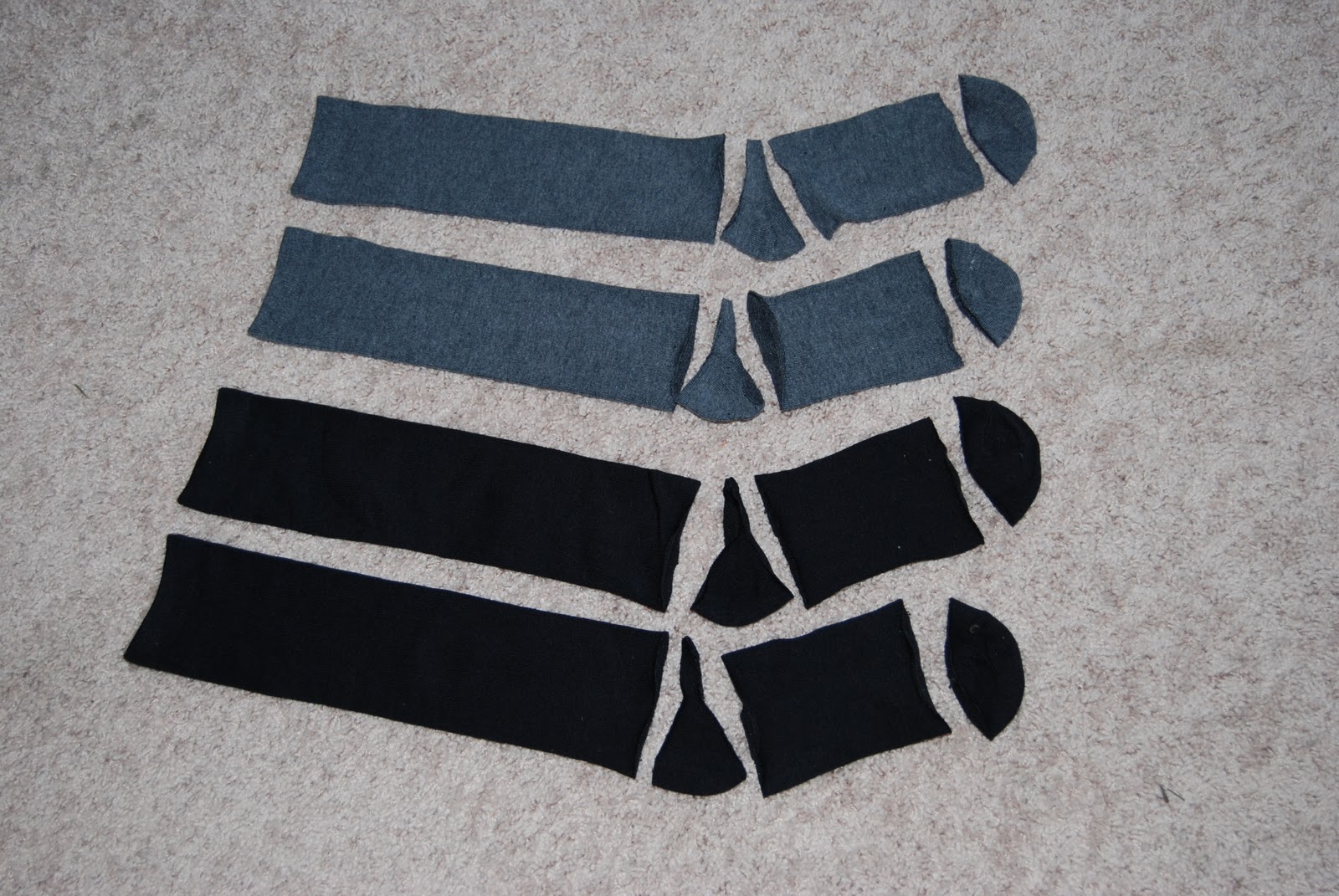 Nap Time Crafts Knee High Socks turned Arm Warmers