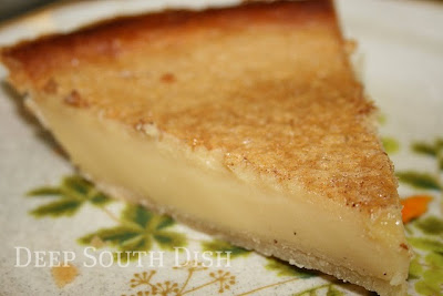 Deep South Dish: Old Fashioned Egg Custard Pie