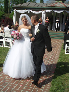 the bride, Lisa,