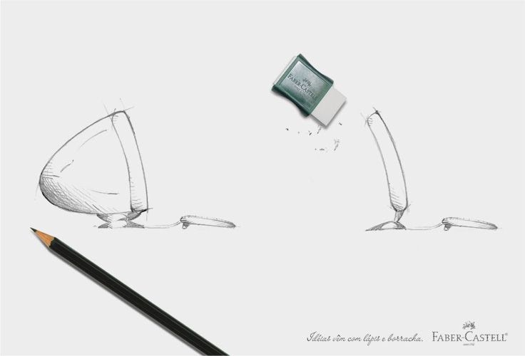 Abhiinspi Faber Castell eraser ad campaign