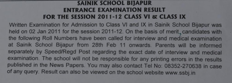 Entrance Exam Results -Session 2011-2012, Page 1